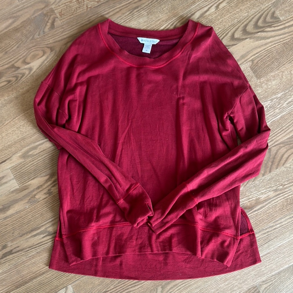 Women's Red Pullover Top